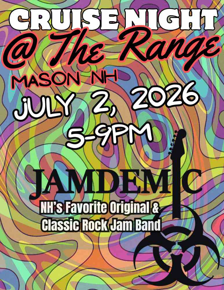 Jamdemic live at the Range in Mason NH for Cruise Night July 2nd, 2026