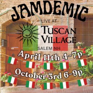 Jamdemic Classic Rock Jam Band plays Tuscan Village in Salem on April 11th, 2026